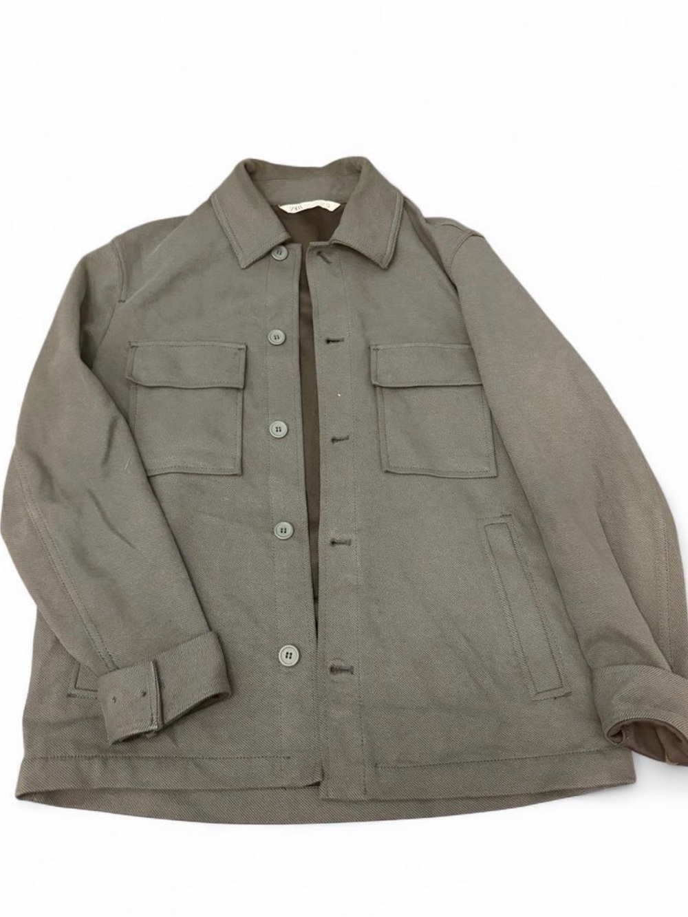 Zara Olive Green Military Field Jacket